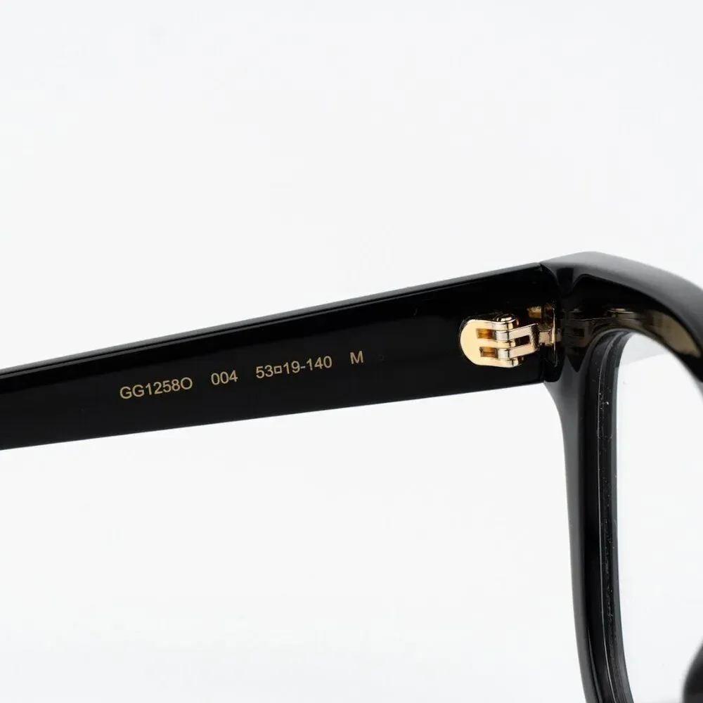 Gucci Men Eyeglasses Black Square GG1258O 004 BRAND NEW